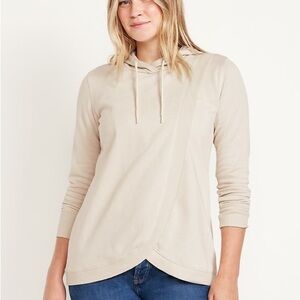 Old Navy Cream Hoodie Sweatshirt